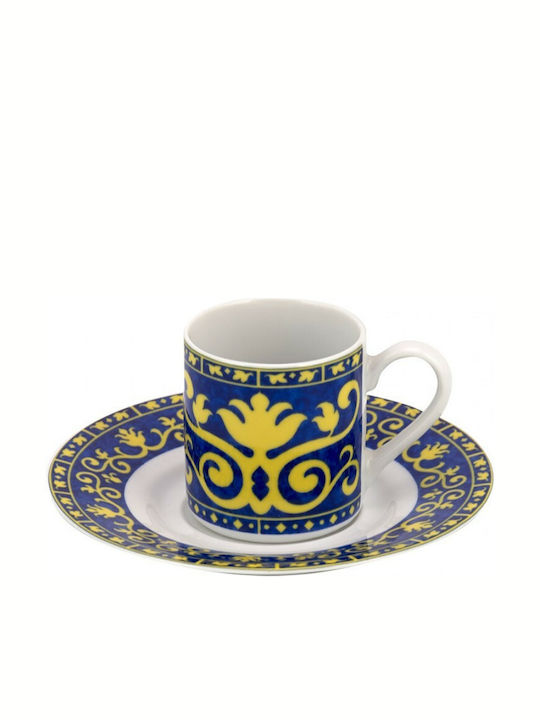 WM Collection Arabica Set Căni Maro din Porțelan 100ml 6buc