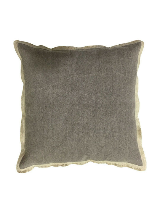 InTheBox Sofa Cushion from 100% Cotton Gray 45x45cm.