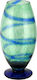 WM Collection Διακοσμητικό Βάζο Glas Blau 29cm 1Stück