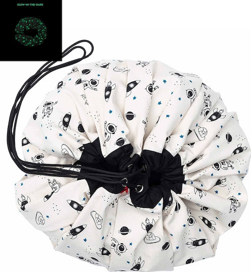 Play&go Space Glow In The Dark Χαλάκι Δραστηριοτήτων Λευκό 140x140cm