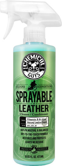 Chemical Guys Sprayable Leather Cleaner Σπρέι Καθαρισμού για Δερμάτινα Μέρη Αυτοκινήτου 473ml