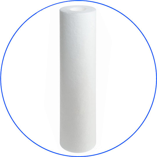 Aqua Filter Ανταλλακτικό Φίλτρο Νερού Κεντρικής Παροχής / Αντίστροφης Όσμωσης / Κάτω Πάγκου από Πολυπροπυλένιο 20" Big-Blue FCPS5M20B 5 μm Λευκό
