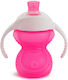 Munchkin Click Loc Bite Proof Trainer Cup Educational Sippy Cup Plastic with Handles Fuchsia for 6m+m+ 237ml 12291