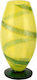 WM Collection Διακοσμητικό Βάζο Glas Gelb 29cm 1Stück