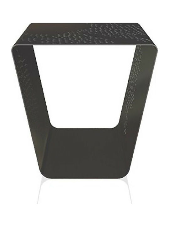 Square Metal Side Table Γκρι L45xW40xH45cm