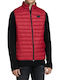 Jack & Jones Ärmellos Herren Jacke Puffer Rot