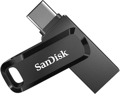 Sandisk Ultra Dual Drive Go 64GB USB 3.1 Stick με σύνδεση USB-A & USB-C Μαύρο