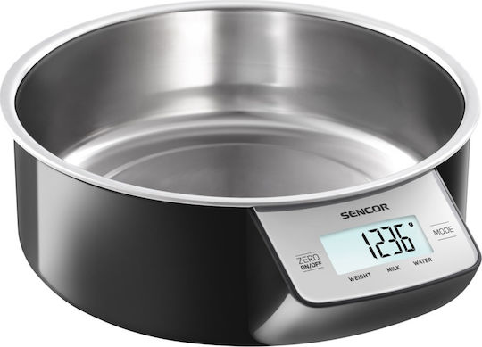 Sencor SKS 4030 Ψηφιακή Ζυγαριά Κουζίνας με Κάδο έως 5kg Black