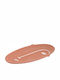 Inart Oval Ceramic Decorative Platter Pink 35x20x2cm