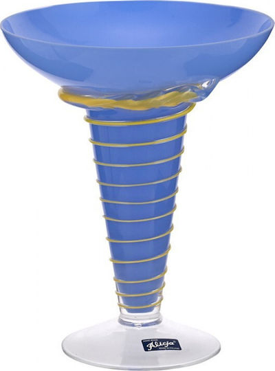 WM Collection Decorative Vase Blue 20x24cm