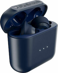 Skullcandy Indy In-Ear Bluetooth Freisprecheinrichtung Kopfhörer mit Schweißbeständigkeit und Ladehülle Blau