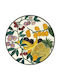 WM Collection Nfrouta Dekorative Platte Rund Keramik Mehrfarbig 1Stück 32x32cm