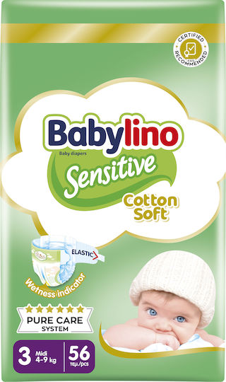 Babylino Πάνες με Αυτοκόλλητο Chamomile No. 3 για 4-9kg 112τμχ