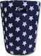 Minene Παιδικό Καλάθι Απλύτων από Ύφασμα Laundry Basket White Stars Big Navy Μπλε