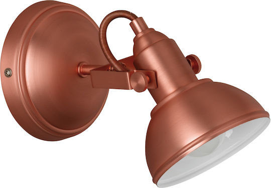 Trio Lighting Gina Einzel Spot mit Fassung E14 in Kupfer Farbe