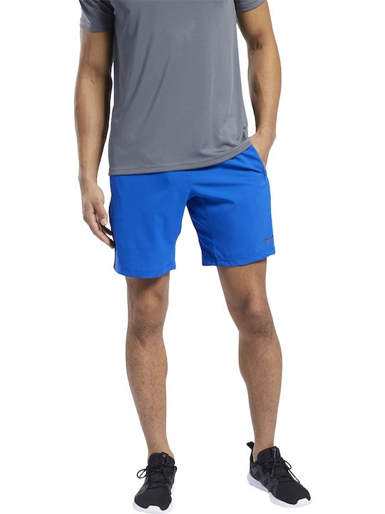 Reebok Workout Ready Pantaloni scurți sport bărbați Albastru