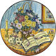 WM Collection NVienna/B Διακοσμητική Πιατέλα Κεραμική Πολύχρωμη 32x32εκ.