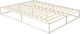 Bed Base Queen Size made of Metal White 160x200...