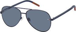Tommy Hilfiger Γυαλιά Ηλίου Navy Μπλε με Μεταλλικό Σκελετό Tommy Hilfiger Γυαλιά Ηλίου Navy Μπλε με Μεταλλικό Σκελετό