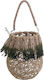 Inart Laterne Korbweide Beige 23x23x27cm 1Stück