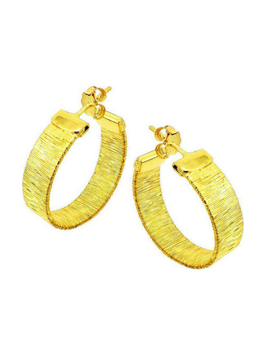 Silver plated gold plated hoops earrings 925