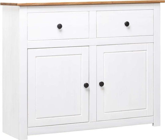 Sideboard Panama Made of Solid Wood with Drawers 93x40x80cm