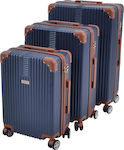 Ankor Set of Suitcases Navy Blue Set 3pcs 798803set