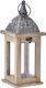 Iliadis Lantern Wooden Tabletop Gray 13x13x33εκ. 1pcs