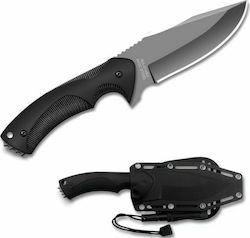 WithArmour Wasp Pocket Knife Survival Black with Blade made of Stainless Steel in Sheath