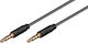 Goobay TRRS 3.5mm Male - 3.5mm Male Audio Cable Black 1m 63826