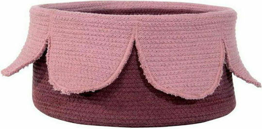 Lorena Canals Kinder Aufbewahrungskorb aus Stoff Petals Rosa 33x20x33cm 1Stück