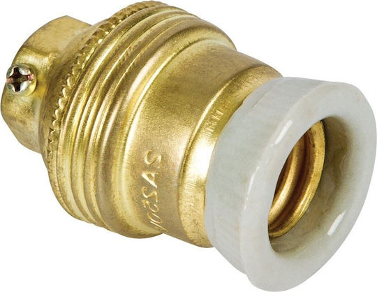VK Lighting Stromstecker mit Steckdosenbuchse E14 in Gold Farbe Set 1Stück 32120-001639