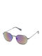 Superdry Super7 Women's Sunglasses with Black Metal Frame and Multicolour Mirror Lens