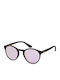 Superdry Saratoga Men's Sunglasses with Black Plastic Frame and Pink Mirror Lens