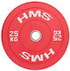 HMS Scheibenset Olympischen Typs Gummierte 1 x 25kg Φ50mm