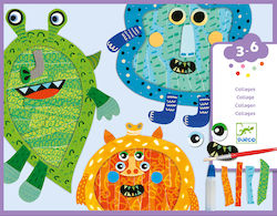 Djeco Collage Τερατάκια for Children 3++ Years