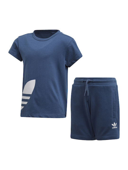 adidas Παιδικό Σετ με Σορτς Navy Μπλε 2τμχ