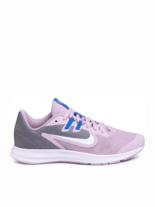 Downshifter 9 Αθλητικά Παιδικά Παπούτσια Running με Κορδόνια Iced Lilac / White / Smoke Grey