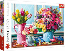 Flowers in Vases Puzzle 2D 1500 Pieces