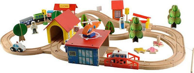 Set with Train made of Wood for 3++ Years