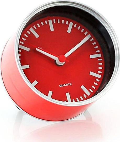 Tabletop Clock with Indicators Metal Red S1401551