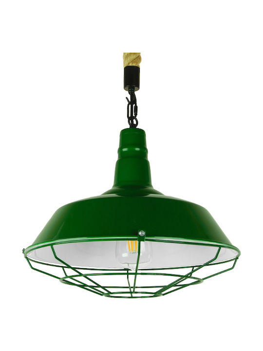 GloboStar Eleda Pendant Light Suspension Bell for Socket E27 Green