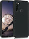 Hurtel Umschlag Rückseite Silikon Schwarz (Redmi Note 8T)