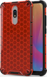 Hurtel Honeycomb Задна корица Силикон Червен (R...