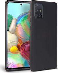 Tech-Protect Icon Silicone Back Cover Black (Galaxy A71)