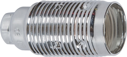 VK Lighting Stromstecker mit Steckdosenbuchse E14 in Silber Farbe Set 1Stück 30117-013639
