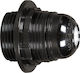 VK Lighting Stromstecker mit Steckdosenbuchse E27 in Schwarz Farbe Set 1Stück 35125-020639