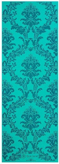 Gaiam Neo-Baroque Print Στρώμα Γυμναστικής Yoga Πράσινο (173x61x0.4cm)