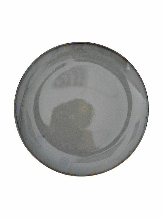 Iliadis Plate Desert Ceramic Grey with Diameter 21cm