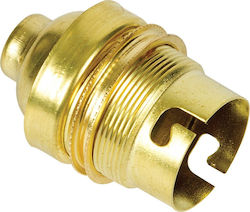 VK Lighting VK/HT-22-10/R Stromstecker mit Steckdosenbuchse B22 in Gold Farbe 32121-002639